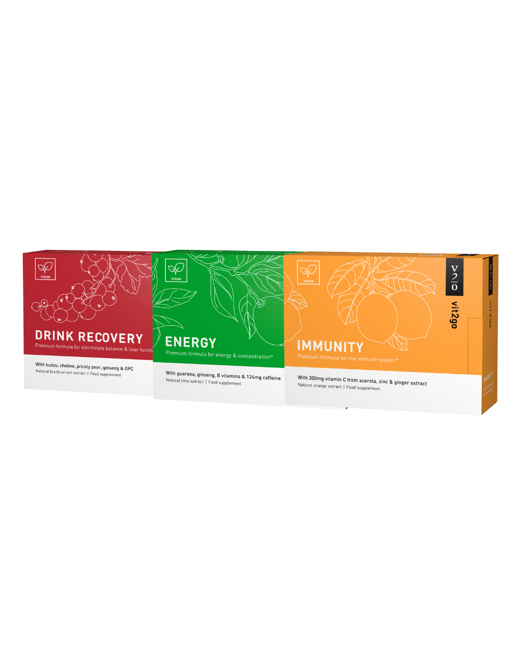 The Starter Kit <span class ='product_nickname'>1 x ENERGY + 1 x IMMUNITY + 1 x DRINK RECOVERY 10-pack </span>