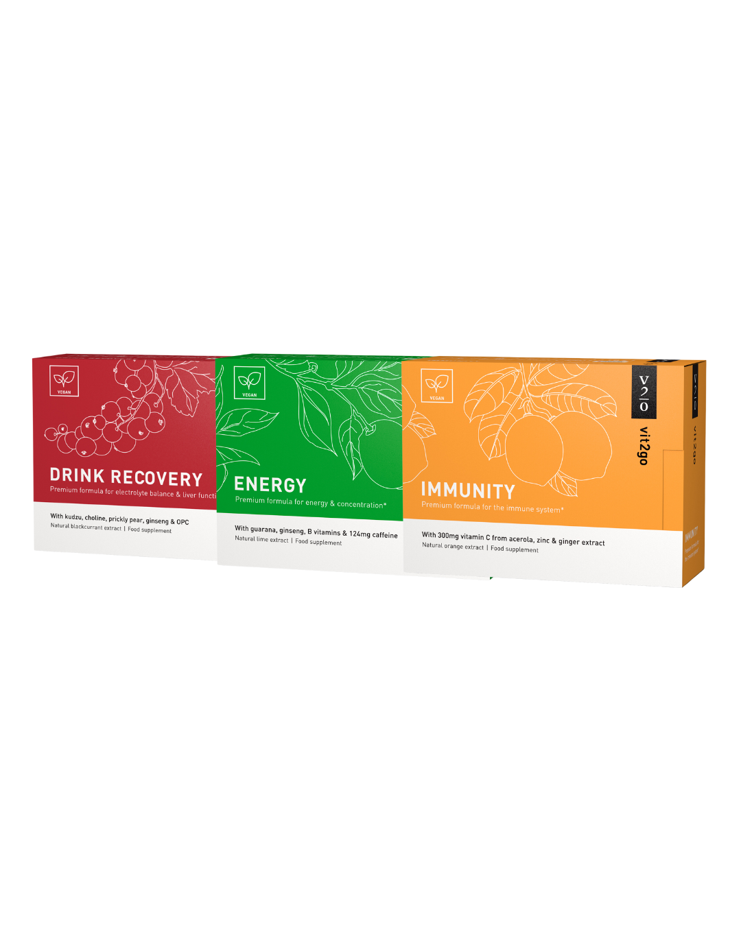 The Starter Kit <span class ='product_nickname'>10er ENERGY + 10er IMMUNITY + 10er DRINK RECOVERY </span>