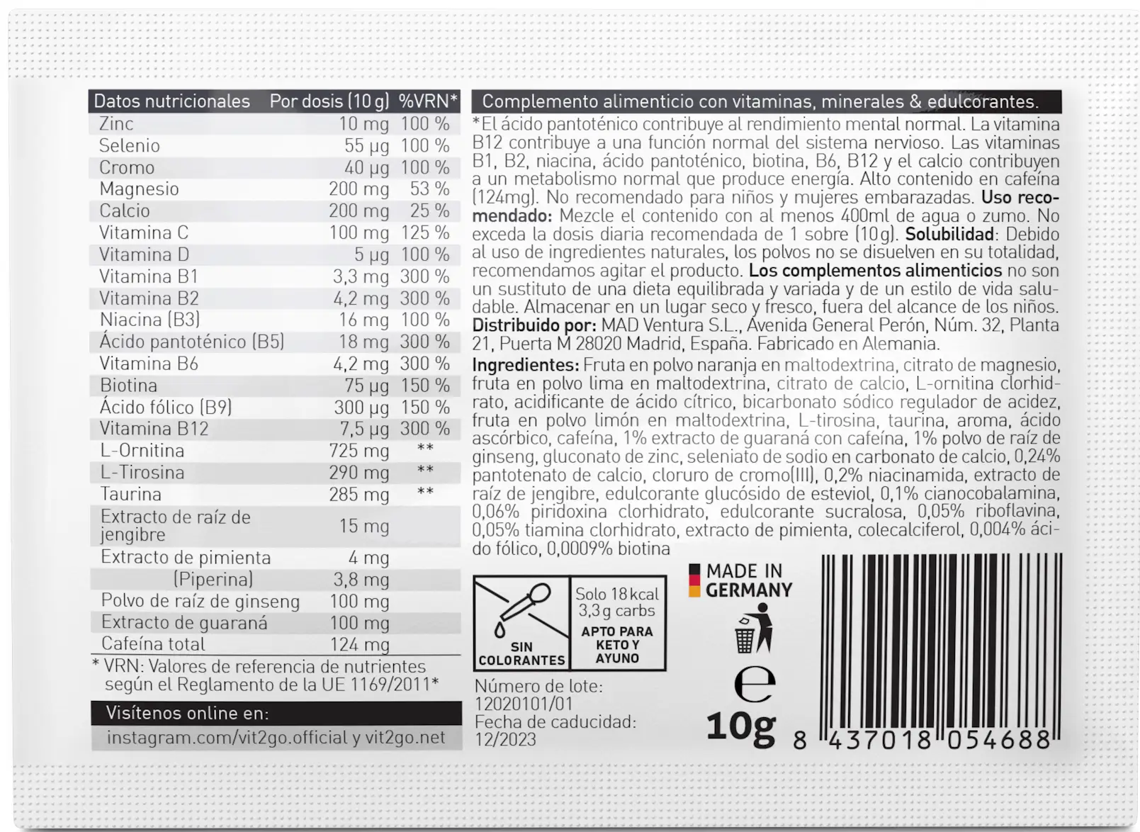 ENERGY - 30 SOBRES