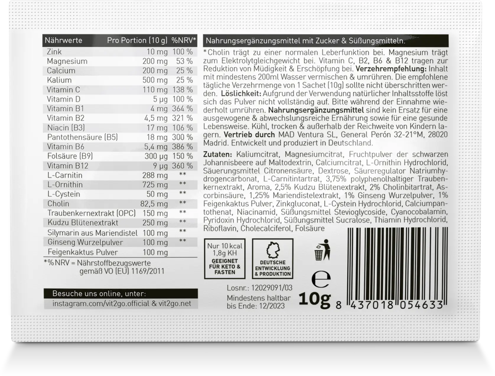 DRINK RECOVERY 10er-Packung imm